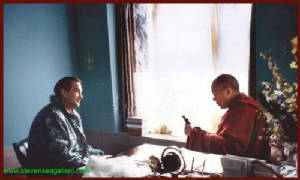 During a private visit to the Dalai-Lama (1996)